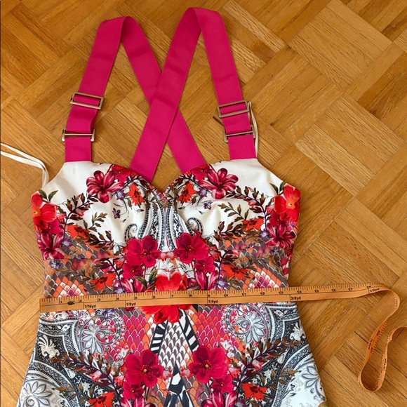 Ted Baker Floral Halter Dress with Pink Straps NWOT - Picture 3 of 16